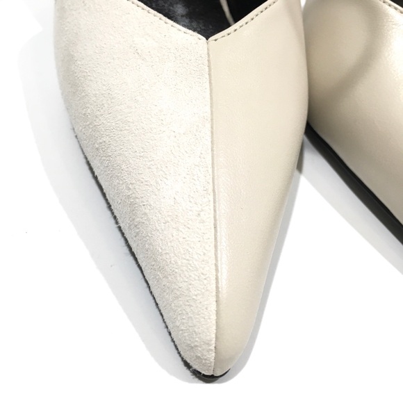 GUCCI PRISCILA ANKLE CUFF PUMPS -LEATHER AND SUEDE -WHITE -US 7.5 -NEW - Picture 6 of 13